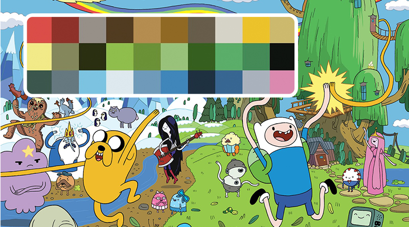 Adventure Time Renk Paleti İndir