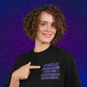 Ben Muhafazakar Sayılıyorum Oversize Tshirt Ürün Görseli