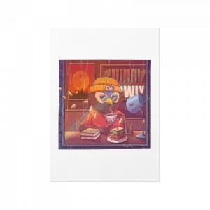 Owly Rainy Day Poster Ürün Görseli