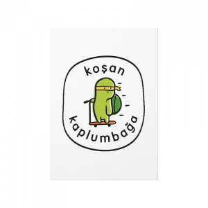 Koşan Kaplumbağa Poster Ürün Görseli