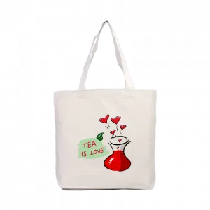 Tea is Love Kanvas Çanta Ürün Görseli