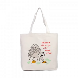 Motivation Hedgehog Kanvas Çanta Ürün Görseli