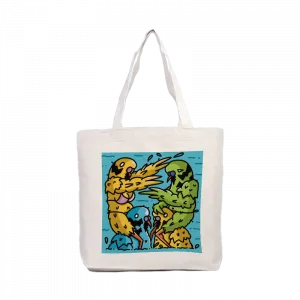 Cici güreşi Kanvas Çanta Ürün Görseli