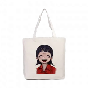 Anime girl portrait Kanvas Çanta Ürün Görseli