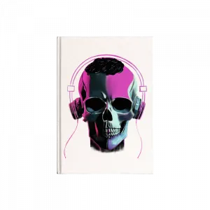 Synthwave Skull Kanvas Defter Ürün Görseli