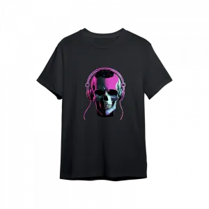 Synthwave Skull Oversize Tshirt  Ürün Görseli