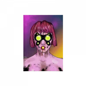 The Cyberpunkgirl portrait Kanvas Defter Ürün Görseli