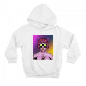 The Cyberpunkgirl portrait Hoodie Ürün Görseli