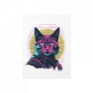 Cyber Cat Poster Ürün Görseli