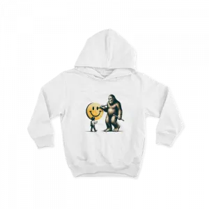 Gülen surat çizen büyük ayak (Bigfoot) Çocuk Hoodie Ürün Görseli