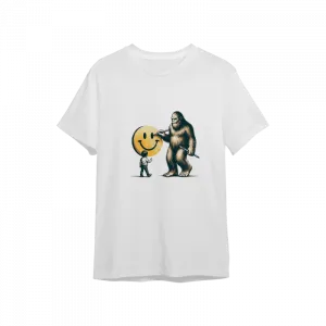 Gülen surat çizen büyük ayak (Bigfoot) Oversize Tshirt  Ürün Görseli