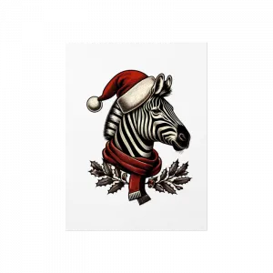 Zebra mutlu yıllar diler Poster Ürün Görseli