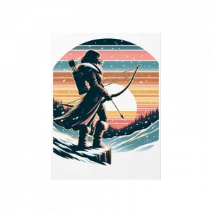 Yay Burcu, Karlı Günbatımı, Okçu Poster Ürün Görseli