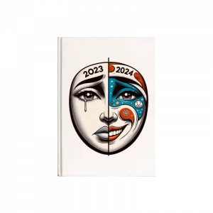 Yeni yıl yeni umutlar, 2023 vs. 2024 Kanvas Defter Ürün Görseli