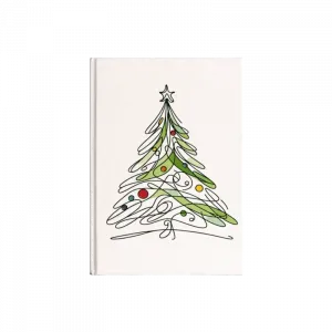 Minimalist Yılbaşı Ağacı Kanvas Defter Ürün Görseli