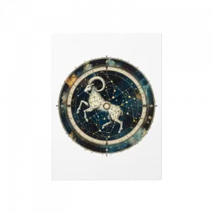 Oğlak burcu, Capricorn, Astroloji haritasi Poster Ürün Görseli