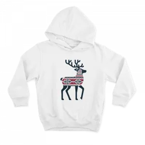 Ekose desenli geyik Hoodie Ürün Görseli