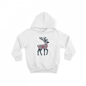 Ekose desenli geyik Çocuk Hoodie Ürün Görseli