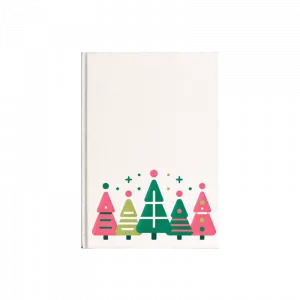 PEMBE YILBAŞI AĞACI, MUTLU YILLAR Kanvas Defter Ürün Görseli