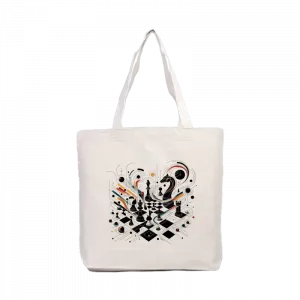 Satranç, soyut Kanvas Çanta Ürün Görseli