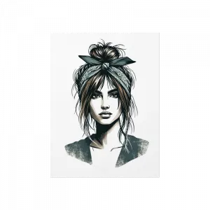 BANDANALI KADIN PORTRESİ Poster Ürün Görseli