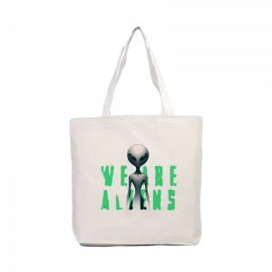 We Are Aliens  Kanvas Çanta Ürün Görseli