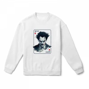 İkonik Joker Oyun Kartı Oversize Sweatshirt Ürün Görseli