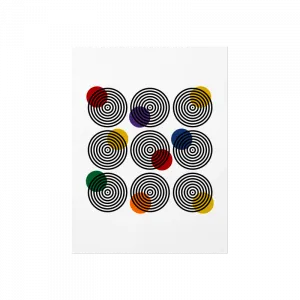 rainbowdots cross Poster Ürün Görseli