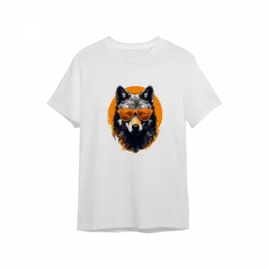 Gözlüklü Kurt Oversize Tshirt  Ürün Görseli