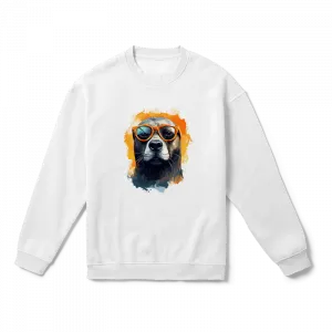 Gözlüklü Fok Oversize Sweatshirt Ürün Görseli