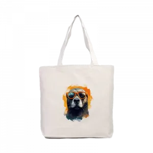 Gözlüklü Fok Kanvas Çanta Ürün Görseli