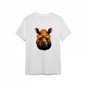 Gözlüklü Gergedan Oversize Tshirt  Ürün Görseli