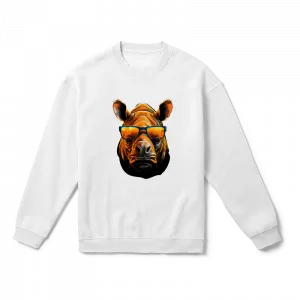 Gözlüklü Gergedan Oversize Sweatshirt Ürün Görseli