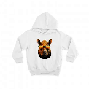 Gözlüklü Gergedan Çocuk Hoodie Ürün Görseli