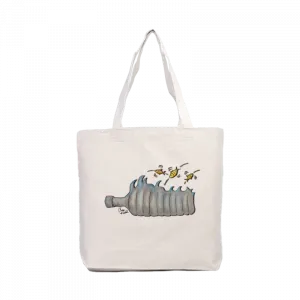 Pet Şişeden Kaçış Kanvas Çanta Ürün Görseli