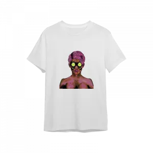 The Portrait of Cyberpunkgirl. Oversize Tshirt  Ürün Görseli