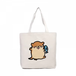 Su samuru Kuma  Kanvas Çanta Ürün Görseli