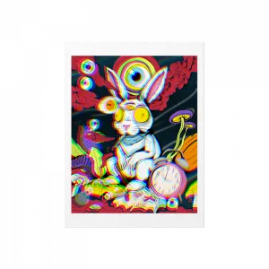 Beyaz Tavşan Poster Ürün Görseli