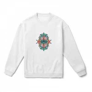 Evil Eye Pattern Oversize Sweatshirt Ürün Görseli