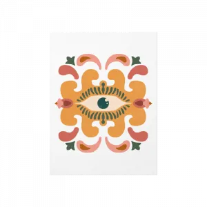 Evil Eye Terracota Poster Ürün Görseli