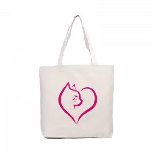 cat love Kanvas Çanta Ürün Görseli