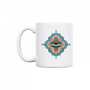 Minimalist Oryantalist Evil Eye Kupa Ürün Görseli