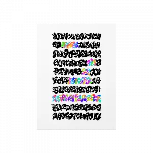 Antik Neon Yazıt Poster Ürün Görseli