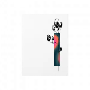 Ağaçların Arasında Kuzey Işıkları Poster Ürün Görseli