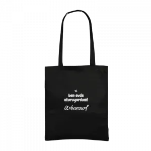 Ben evde oturuyordum Gabardin Çanta Ürün Görseli