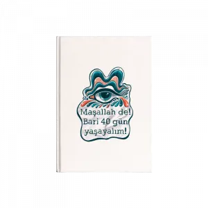 Bari 40 gün yaşayalım! Kanvas Defter Ürün Görseli