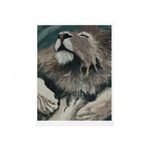 Abstract Aslan Poster Ürün Görseli