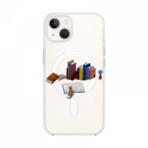 cat & book iPhone MagSafe Kılıf Ürün Görseli