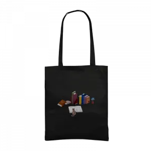 cat & book Gabardin Çanta Ürün Görseli