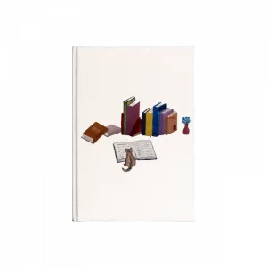 cat & book Kanvas Defter Ürün Görseli